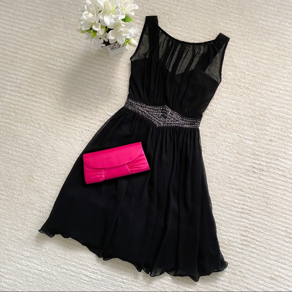 Little Mistress chiffon black dress - Picture 16 of 16